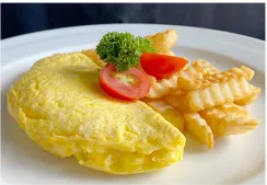 3 Egg Omelette with french fries (Cheese)